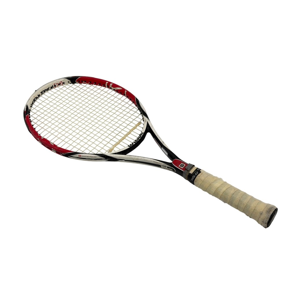 Wilson K Factor Six.One Team Graphite Tennis Racket 95 Sq In 18x20 4 3/8 Grip L3